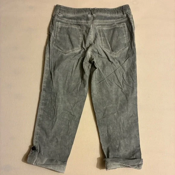 Barbara Lesser Fibers Women's Size 8 Grey Acid Wash Straight Leg Pants Distress - Picture 6 of 8